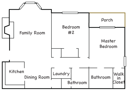 2 bedroom 3 story floorplan